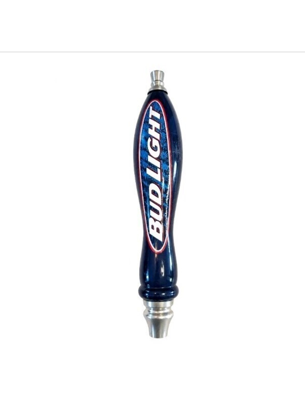 Bud Light Beer Tap Handle 11.5" Blue Silver Draft Keg Bar Breweriana